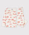 Pijama de felpa para niño blanco MARSHMALLOW/ BRANDY
