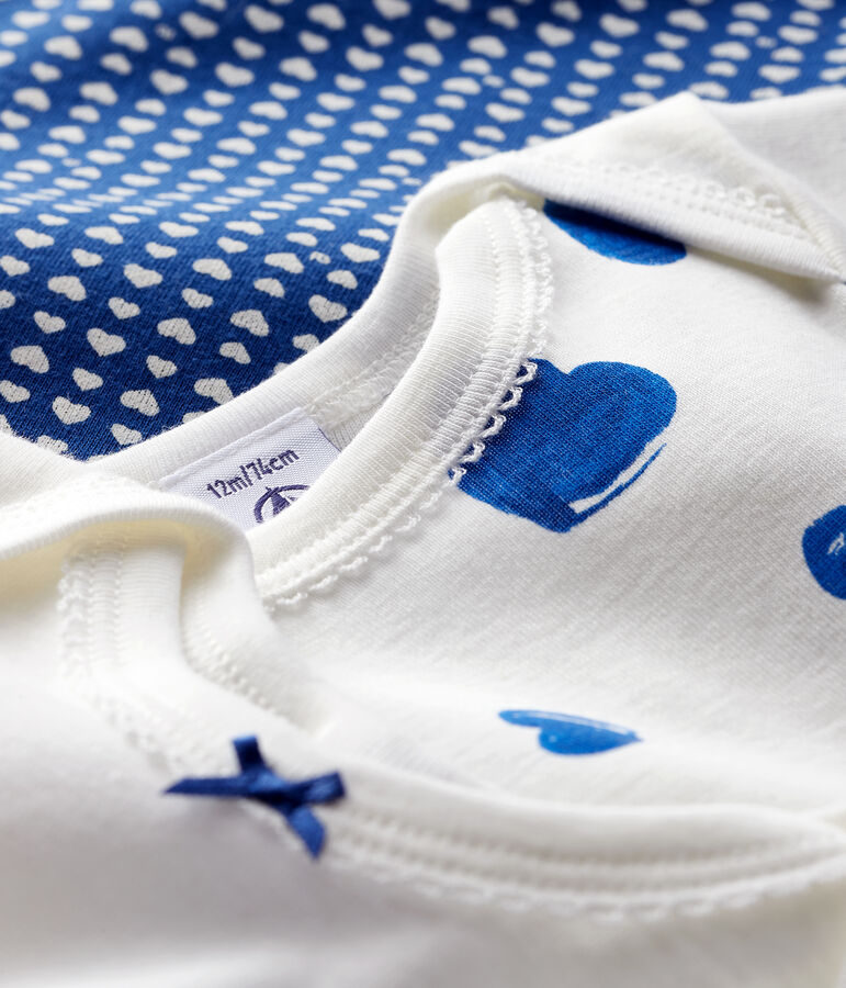 Juego de 3 bodis de manga corta para beb&eacute; ni&ntilde;a multicolor