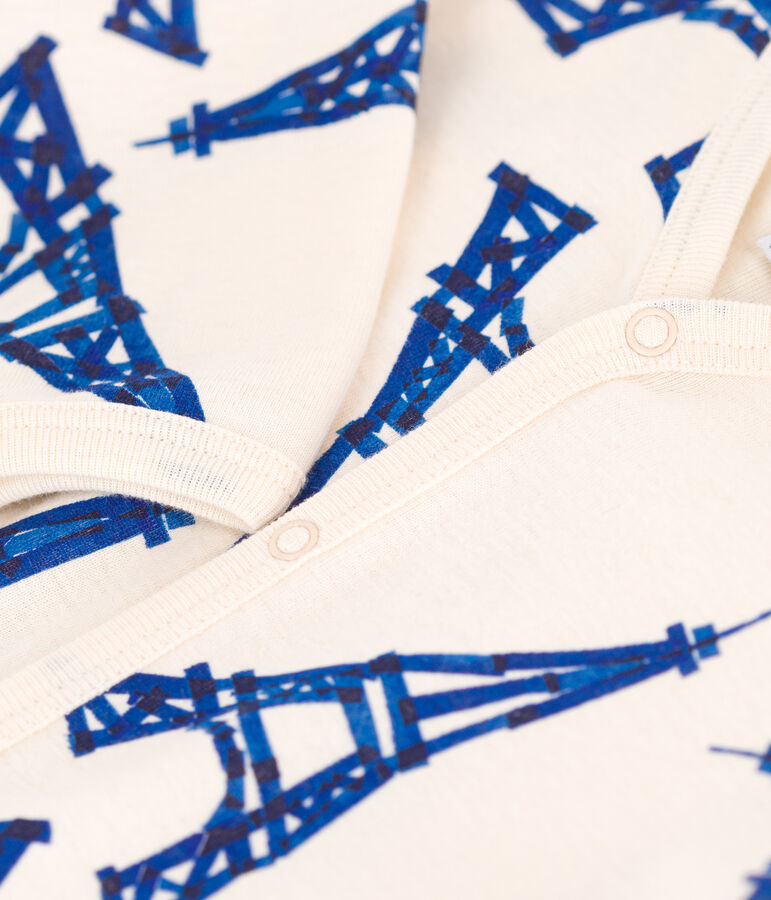 Pijama de algod&oacute;n Par&iacute;s para beb&eacute; crudo/multicolor