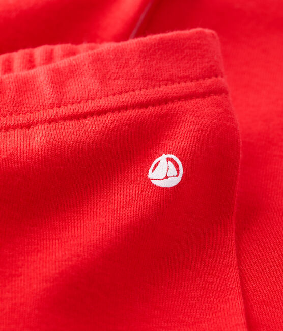 «Leggings» de algodón orgánico de bebé rojo PEPS
