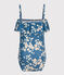 Bañador estampado para niña azul BEACH/ MULTICO