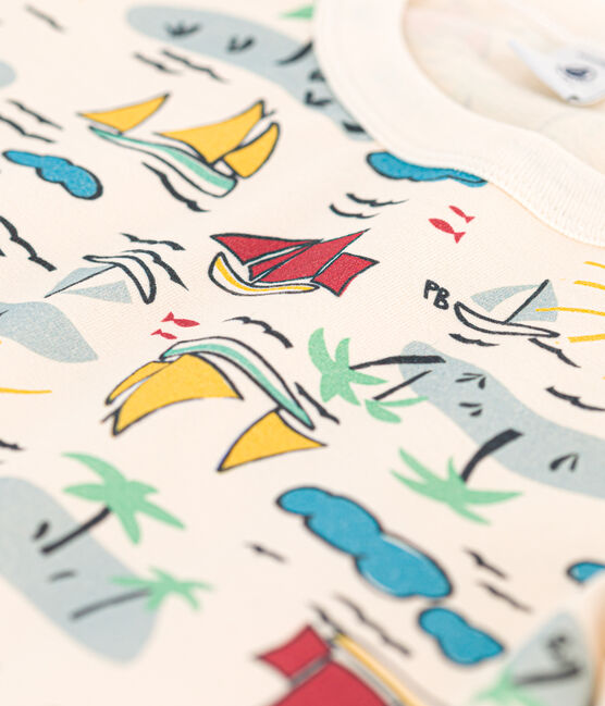 Camiseta de manga corta estampada para niño blanco AVALANCHE/ MULTICO