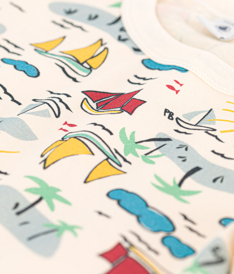 Camiseta de manga corta estampada para ni&ntilde;o crudo/multicolor