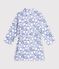 Bata polar infantil estampada azul/multicolor