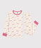 Pijama infantil de algodón con estampado de caballos MILK/ MULTICO
