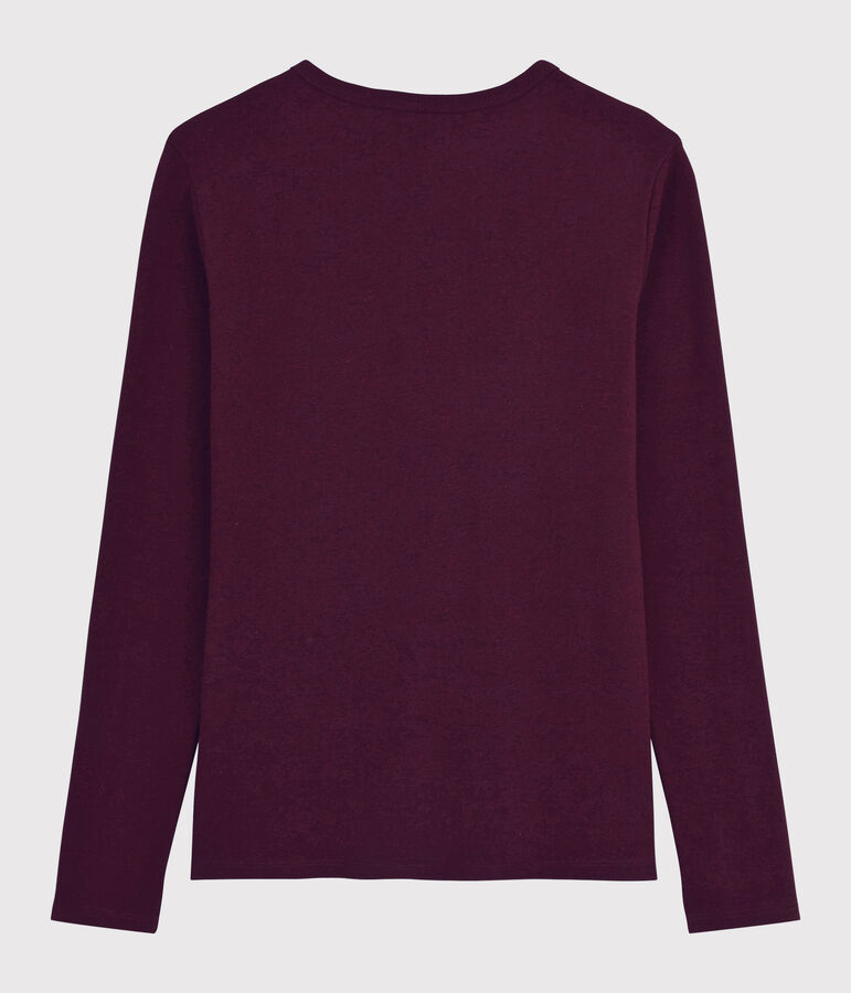 Camiseta ic&oacute;nica con cuello de pico para mujer rojo