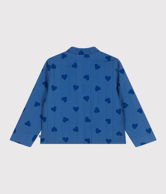 Chaqueta infantil de algodón con corazones azul ALASKA FONCE/ MEDIEVAL