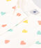 Pijama infantil muy ajustado en algodón estampado blanco MARSHMALLOW/blanco MULTICO