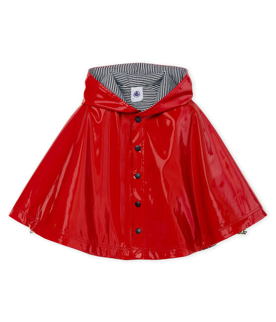 Capa de lluvia reforzada para bebé niña rojo TERKUIT