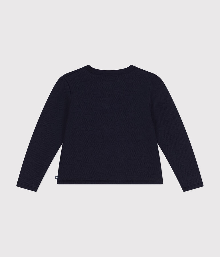 C&aacute;rdigan de t&uacute;bico para ni&ntilde;a azul