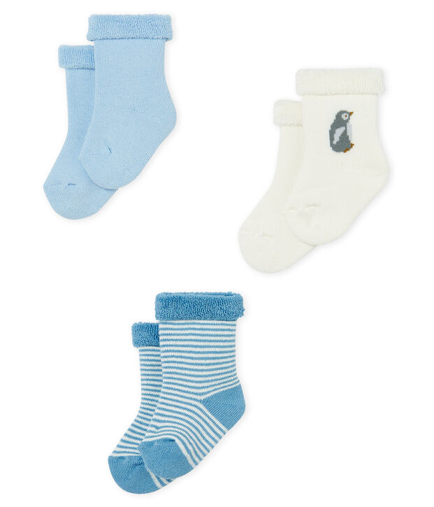 Lote que se compone de 3 pares de calcetines, mullidos y c&oacute;modos. multicolor