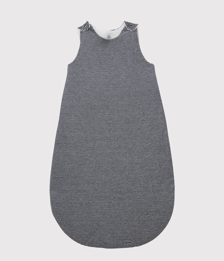 SACO MARINERO DE TERCIOPELO DE ALGOD&Oacute;N ORG&Aacute;NICO PARA BEB&Eacute; TOG 2 azul SMOKING/blanco MARSHMALLOW