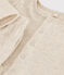 Conjunto liso de 2 piezas de túbico ecológico de para bebé beige MONTELIMAR CHINE