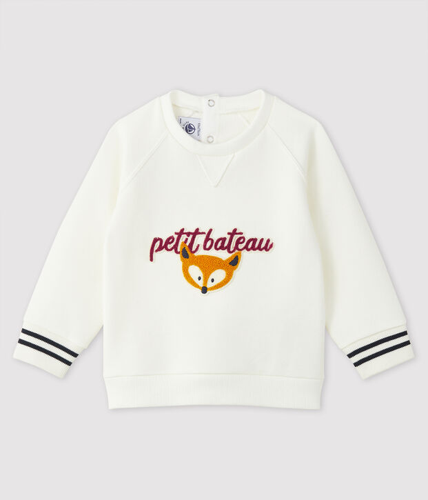 Sudadera estampada para beb&eacute; ni&ntilde;o blanco