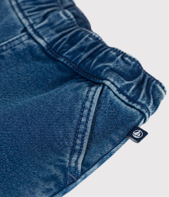 Vaquero de tejido denim para bebé azul BLEU DELAVE