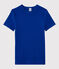Camiseta de cuello redondo emblemática de algodón de mujer azul SURF