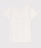Camiseta infantil de manga corta de algodón blanco ECUME