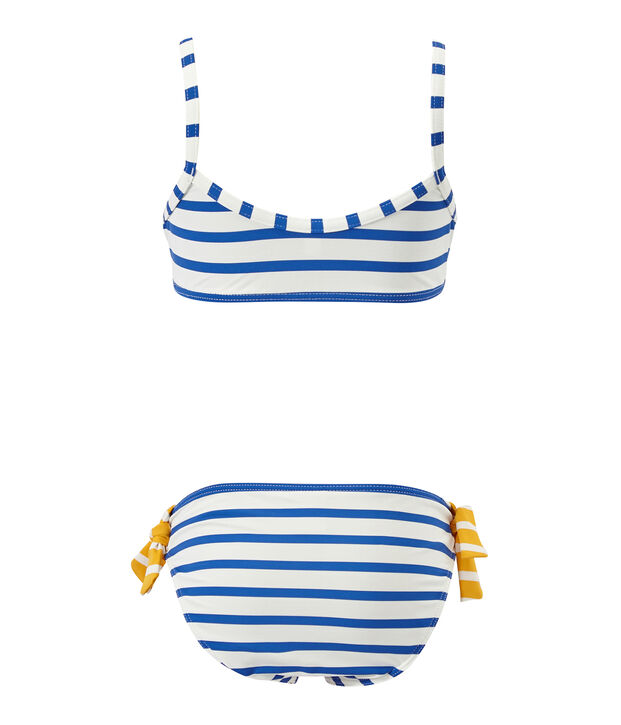 Bikini blanco/azul