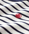 Sudadera a rayas marineras de algodón de bebé niño blanco MARSHMALLOW/azul SMOKING