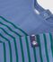 Camiseta de manga larga a rayas de algod&oacute;n para beb&eacute; azul/verde