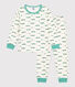 Pijama infantil de felpa con estampado de cocodrilos