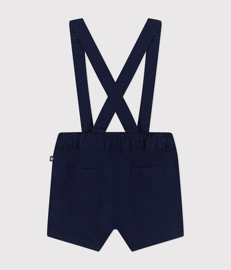 Peto corto de sarga para beb&eacute; azul