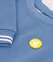 Sudadera infantil lisa de algod&oacute;n azul