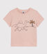 Camiseta estampada de algodón para niña