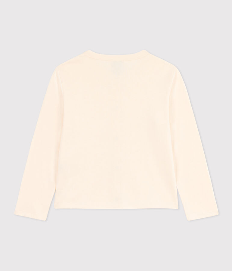 C&aacute;rdigan de algod&oacute;n para ni&ntilde;a crudo