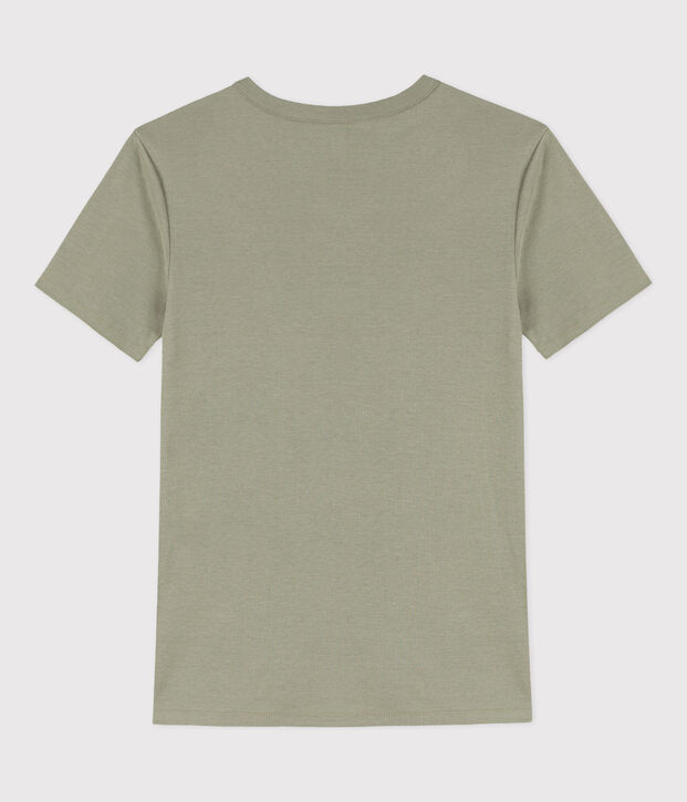 Camiseta L'ICONIQUE de algod&oacute;n con cuello redondo para mujer verde