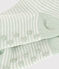 Calcetines antideslizantes de algodón para bebé verde HERBIER/ MARSHMALLOW
