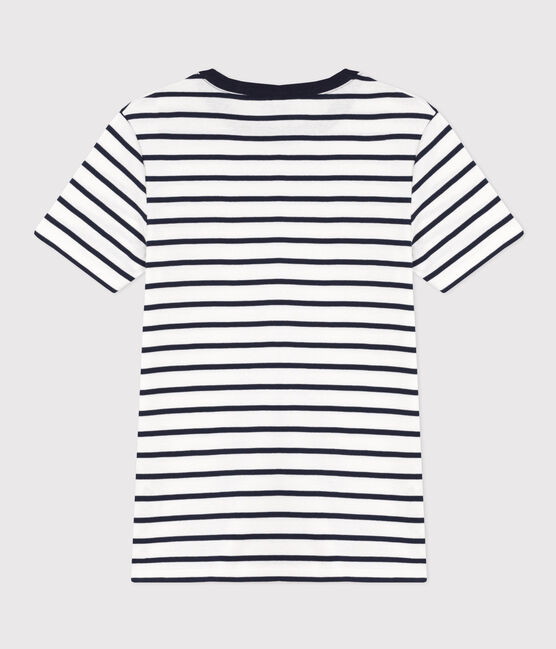 Camiseta L'ICONIQUE de algodón con cuello redondo para mujer blanco MARSHMALLOW/azul SMOKING