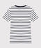 Camiseta L'ICONIQUE de algodón con cuello redondo para mujer blanco MARSHMALLOW/azul SMOKING