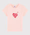 Camiseta serigrafiada para niña rosa MINOIS