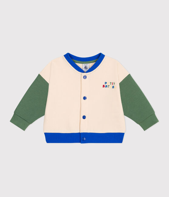 Chaqueta teddy colorblock de algodón para bebé AVALANCHE/ PALMERAIE