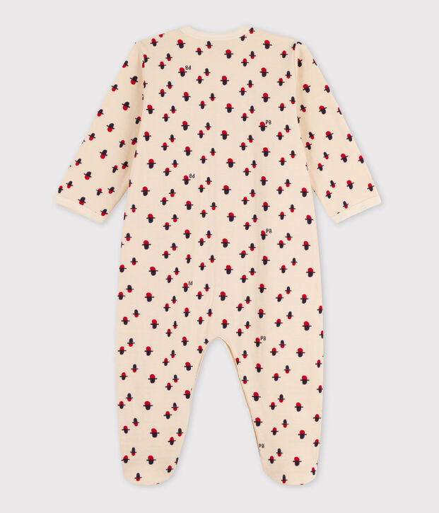 Pelele de t&uacute;bico estampado para beb&eacute; crudo/multicolor