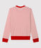Camiseta marinera de algodón de mujer blanco MARSHMALLOW/rojo TERKUIT