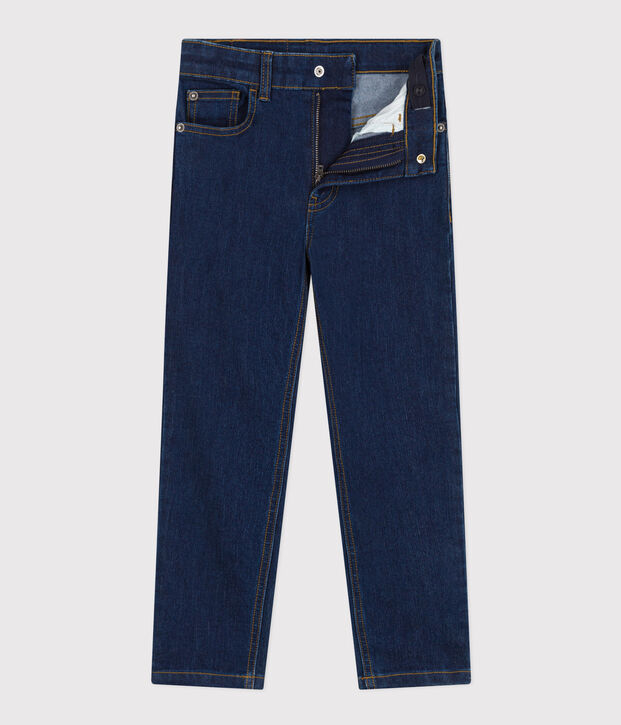 Pantal&oacute;n vaquero recto para ni&ntilde;o azul
