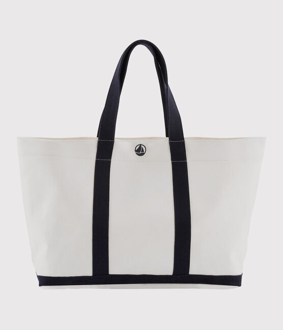 Bolso capazo blanco MARSHMALLOW/azul SMOKING