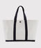 Bolso capazo blanco MARSHMALLOW/azul SMOKING