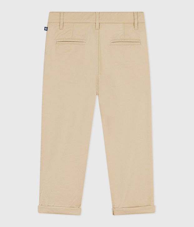 Pantal&oacute;n infantil de algod&oacute;n beige