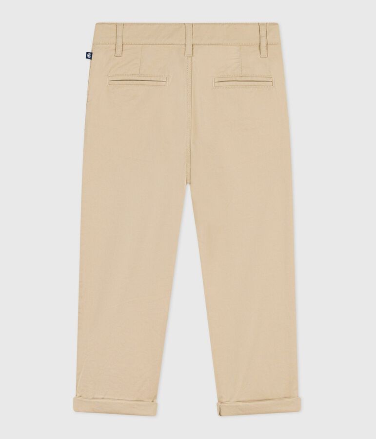 Pantal&oacute;n infantil de algod&oacute;n beige