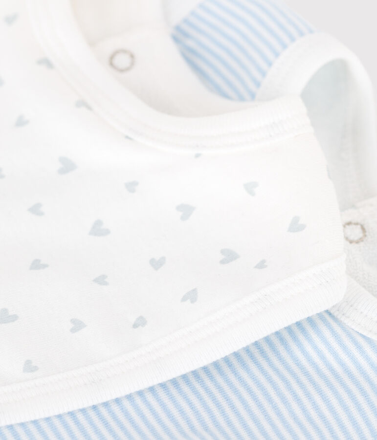 Juego de 2 baberos estampados de algod&oacute;n para beb&eacute; variante 1