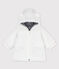 Abrigo de sherpa suave de bebé. blanco MARSHMALLOW