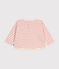 Camiseta de manga larga de túbico para bebé rosa AVALANCHE/ ROSELINE
