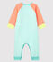 Pijama sin pies de punto naranja CORAL/blanco MARSHMALLOW
