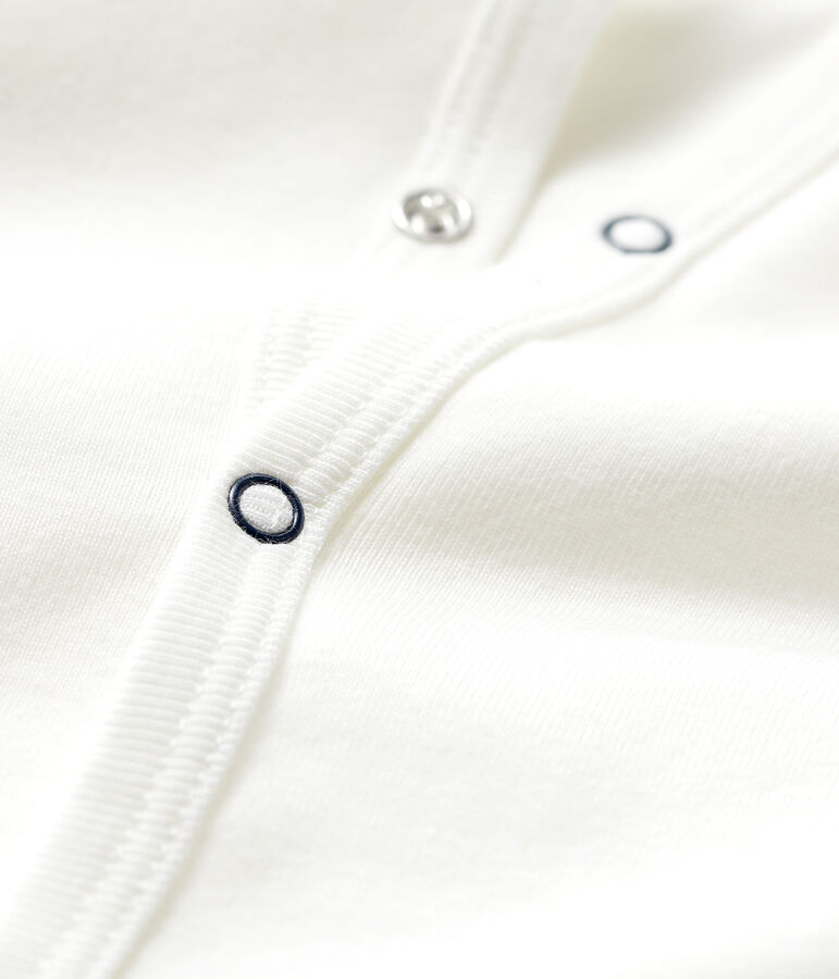 C&aacute;rdigan de algod&oacute;n de beb&eacute; blanco