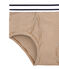 Calzoncillo para hombre con la milrayas marron BRINDILLE/blanco MARSHMALLOW