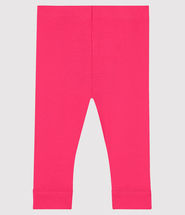 Leggings de algod&oacute;n de beb&eacute; rosa