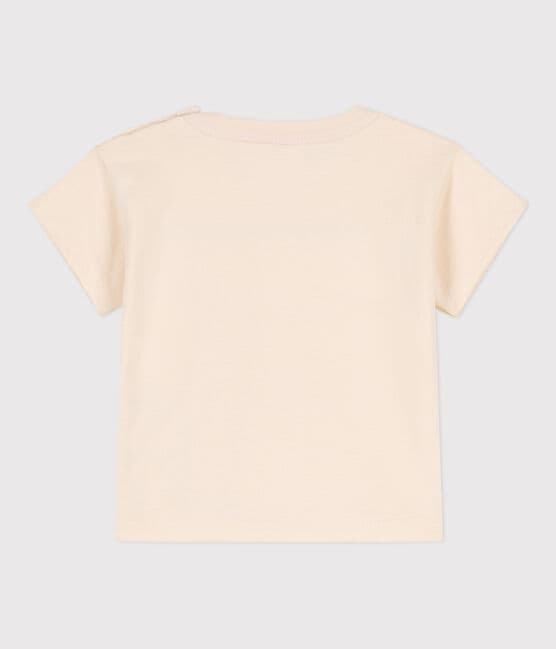 Camiseta de manga corta de punto bordado para bebé crudo AVALANCHE